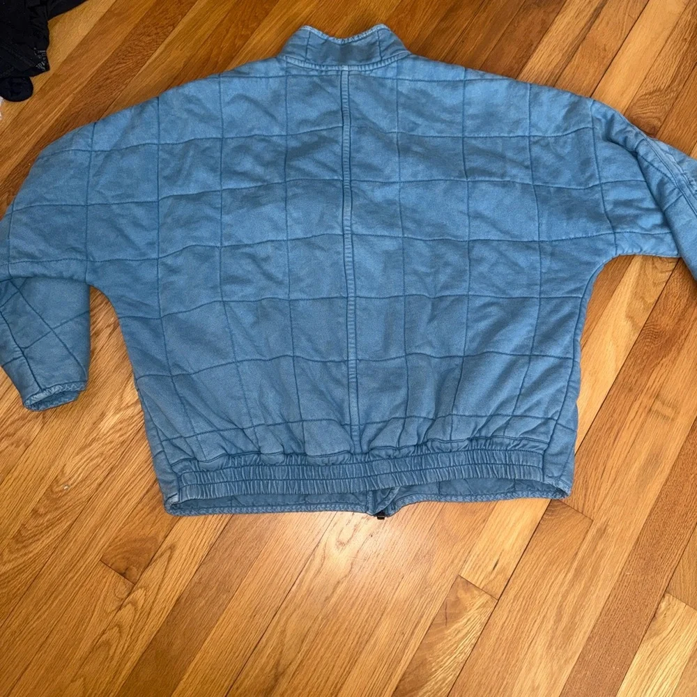 Free People Light Blue Quilted Puffer Jacket - Picture 6 of 6